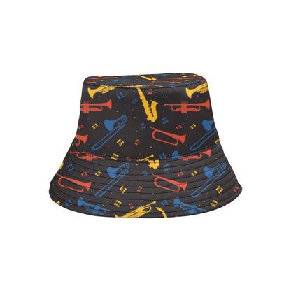 Saxophone Print Design LKS407 Unisex Bucket Hat