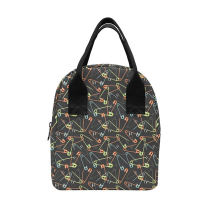 Safety Pin Print Design LKS301 Insulated Lunch Bag