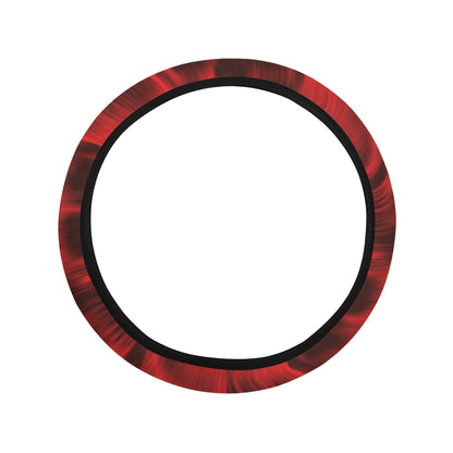 Skull Red Print Design LKS306 Steering Wheel Cover with Elastic Edge