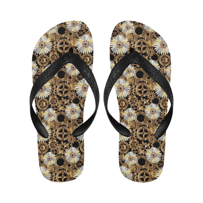 Steampunk Print Design LKS305 Flip Flops