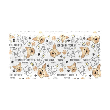 Yorkshire Terriers Print Design LKS308 Women's Trifold Wallet
