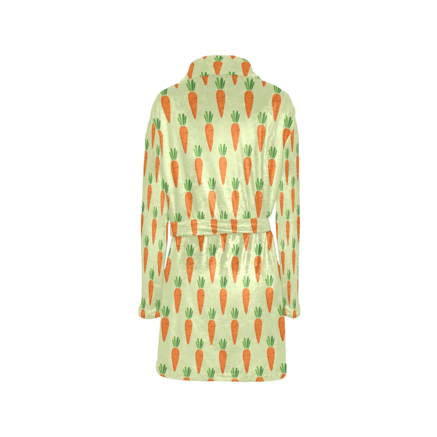 Carrot Pattern Print Design 02 Women's Fleece Robe