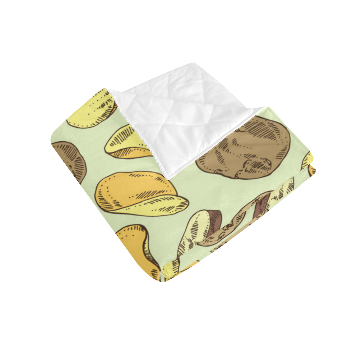 Potato Pattern Print Design A03 Premium Quilt