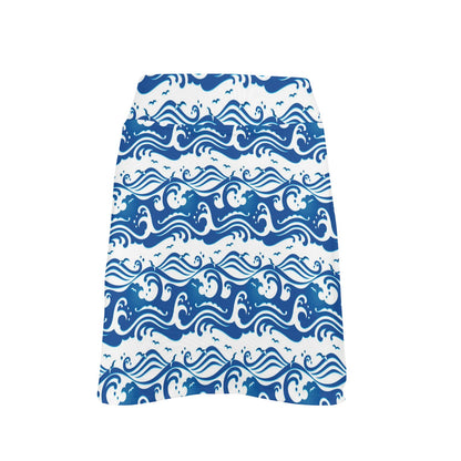 Wave Print Design LKS303 17" Golf & Pickleball Skort with Pockets