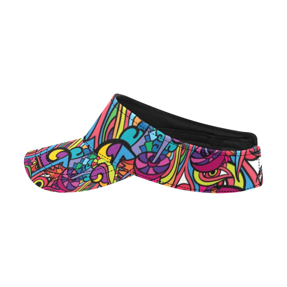 Trippy Print Design LKS302 Unisex Sun Visor