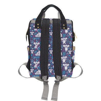 Koala Cute Themed Design Print Diaper Bag Backpack