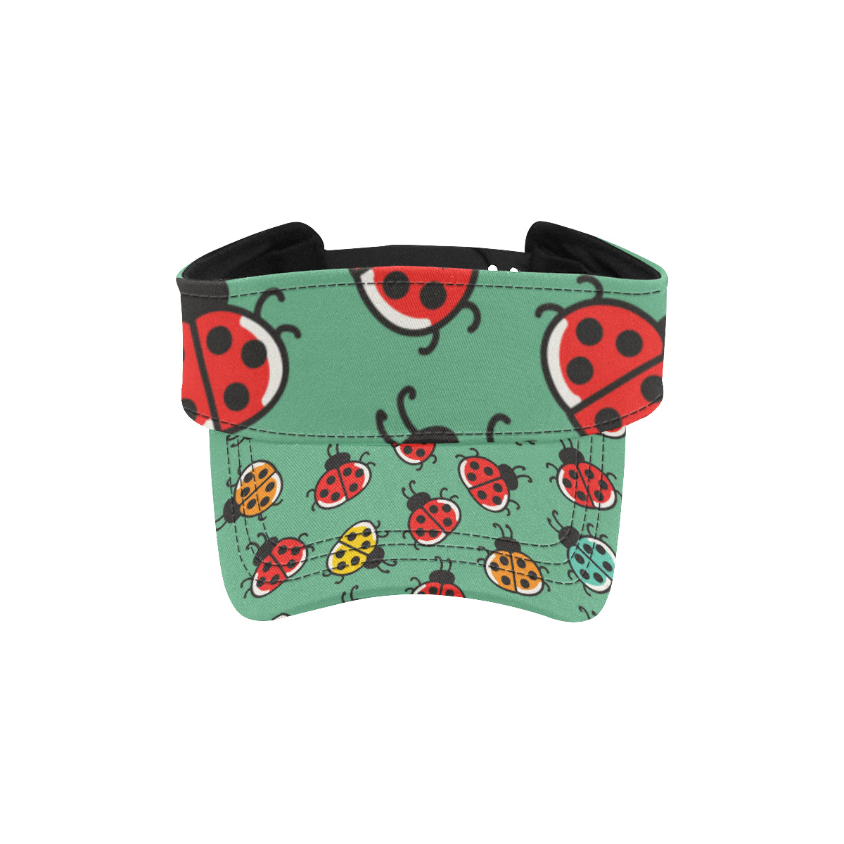 Ladybug Pattern Print Design 02 Unisex Sun Visor