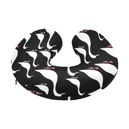 Goose Pattern Print Design 01 U-Shaped Travel Neck Pillow