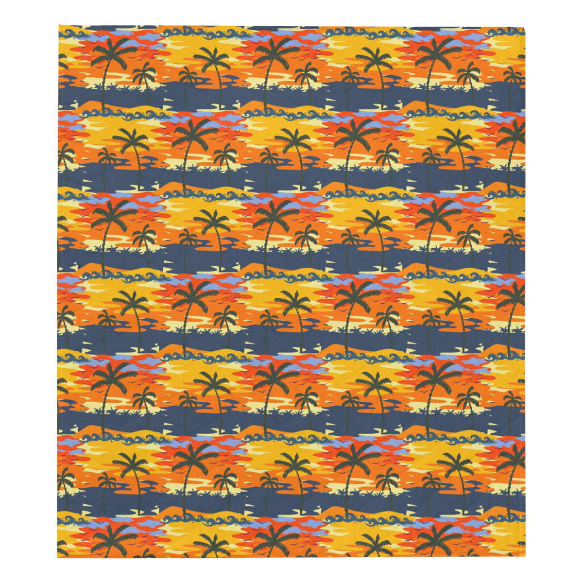 Palm Tree Pattern Print Design PT010 Premium Quilt