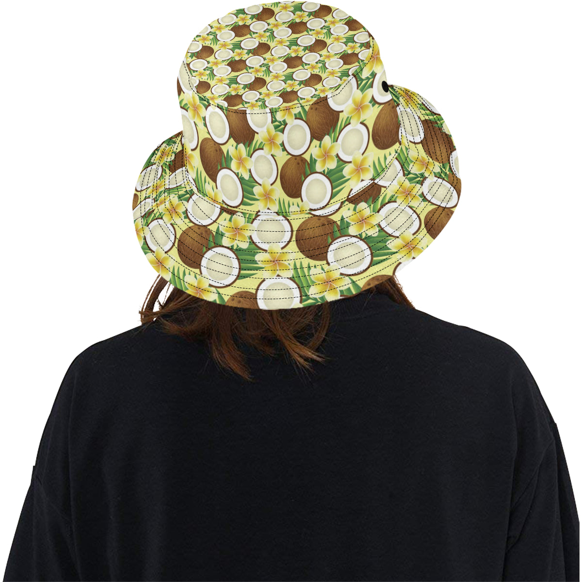 Coconut Pattern Print Design CN02 Unisex Bucket Hat