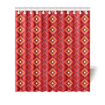 Aztec Pattern Print Design 06 Shower Curtain