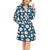 Seashell Print Design LKS3012 Women's Fleece Robe