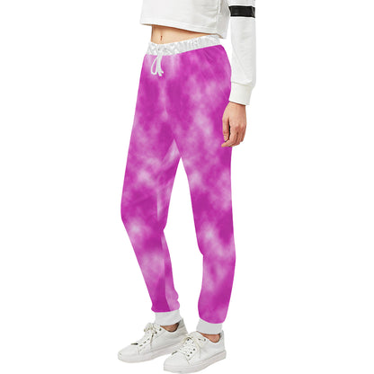 Tie Dye Pink Design Print Unisex Sweatpants