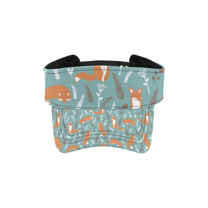 Fox Forest Print Pattern Unisex Sun Visor