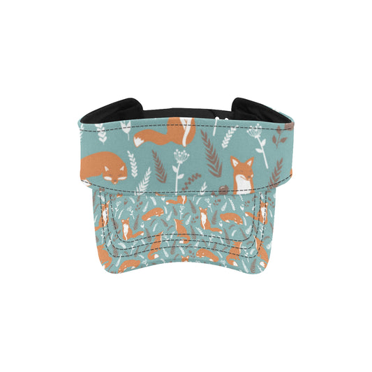 Fox Forest Print Pattern Unisex Sun Visor