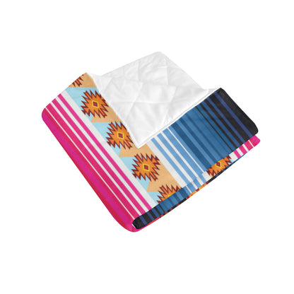 Mexican Pattern Print Design 03 Premium Quilt