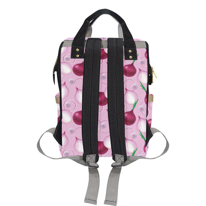 Onion Pattern Print Design A01 Diaper Bag Backpack