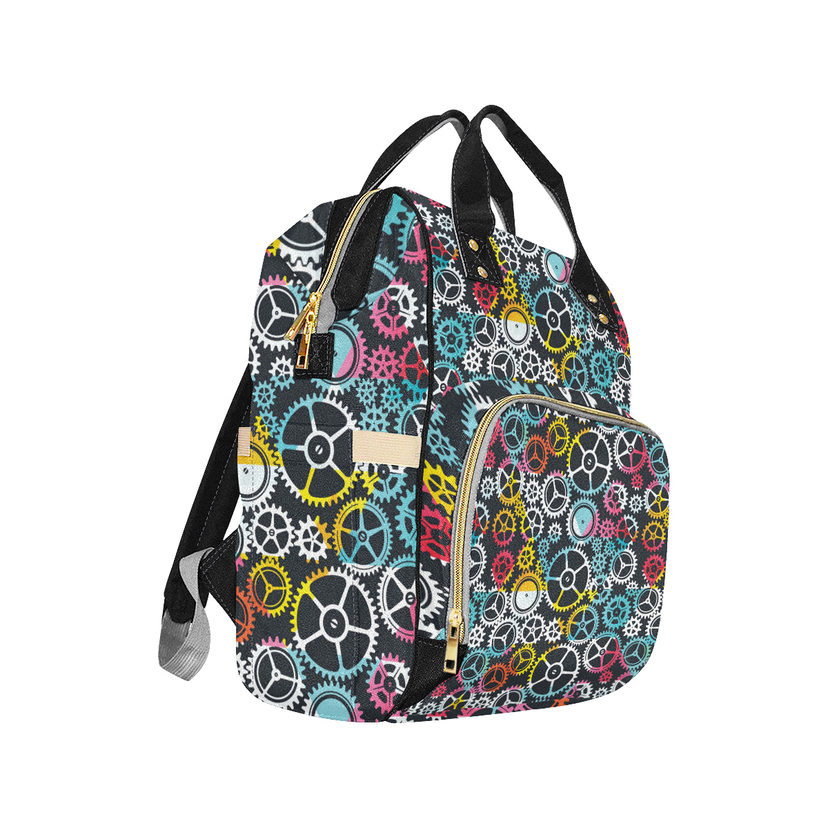Mechanic Pattern Print Design 02 Diaper Bag Backpack