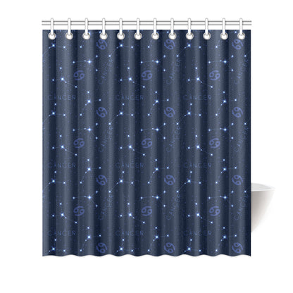 Cancer Zodiac Pattern Print Design 05 Shower Curtain