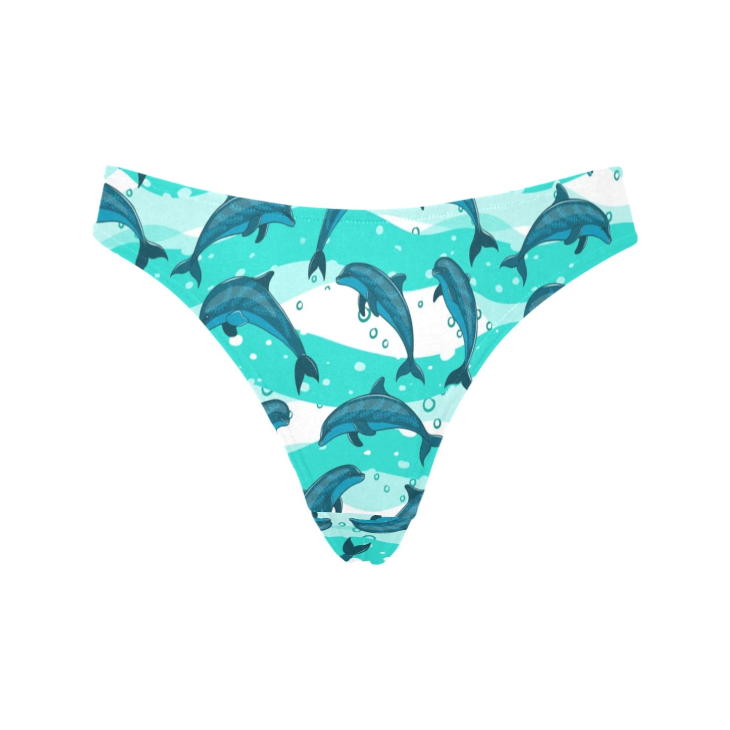 Dolphin Design Print Pattern Women's Thongs