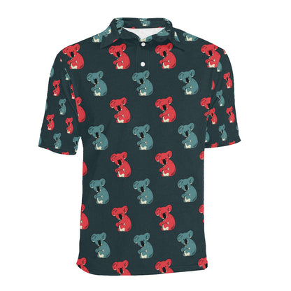 Koala Pattern Print Design 02 Men Polo Shirt