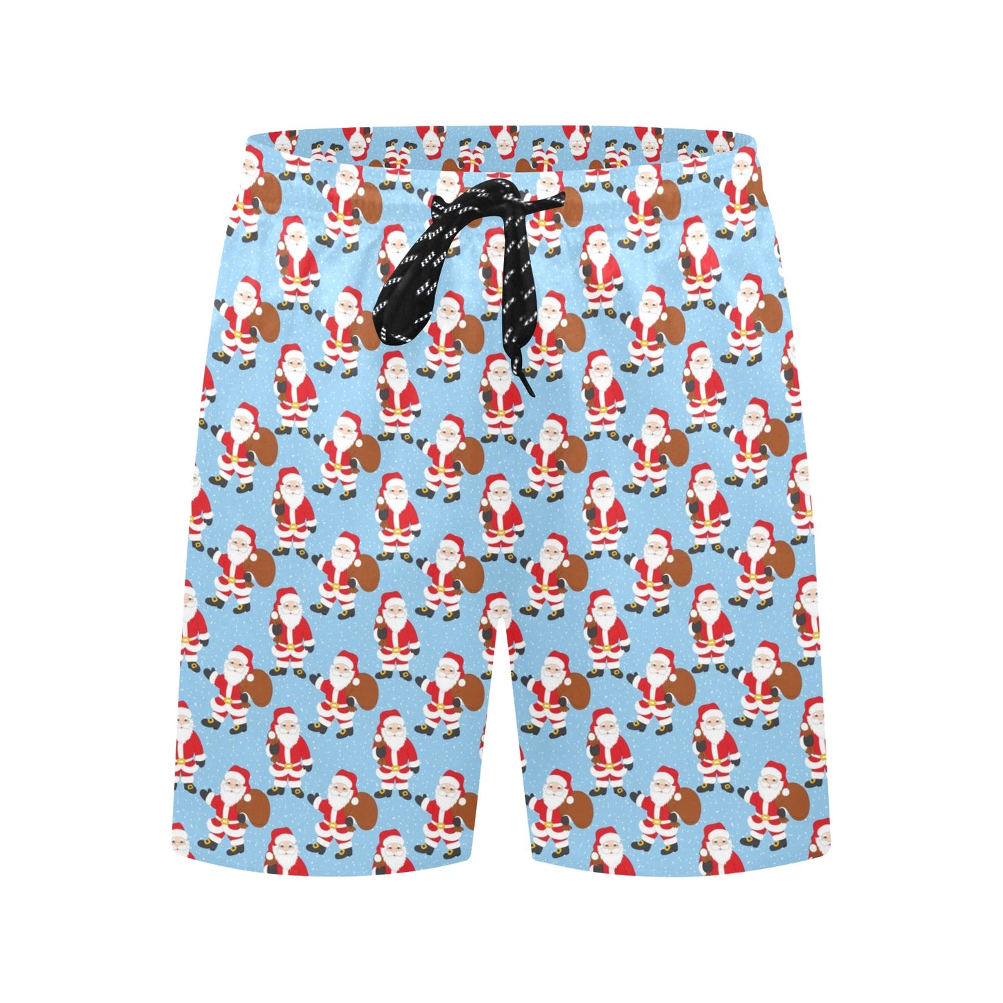 Santa Christmas Themed Print Design LKS305 Men's Swim Trunks Beach Shorts
