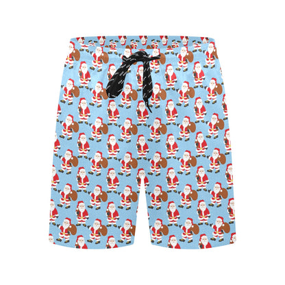 Santa Christmas Themed Print Design LKS305 Men's Swim Trunks Beach Shorts