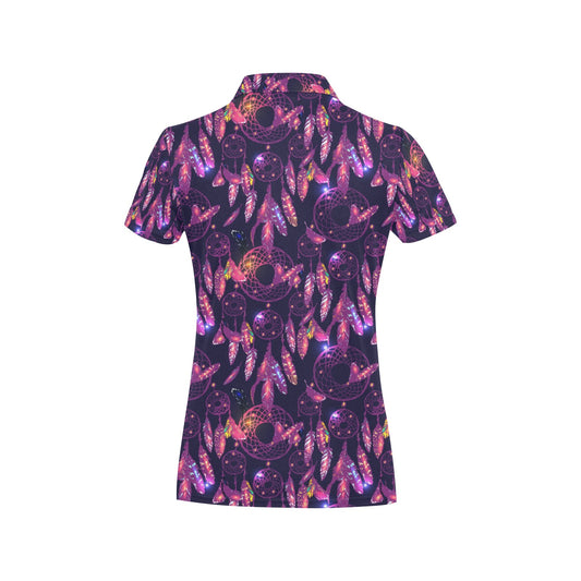 Dream catcher neon Women's Polo Shirt