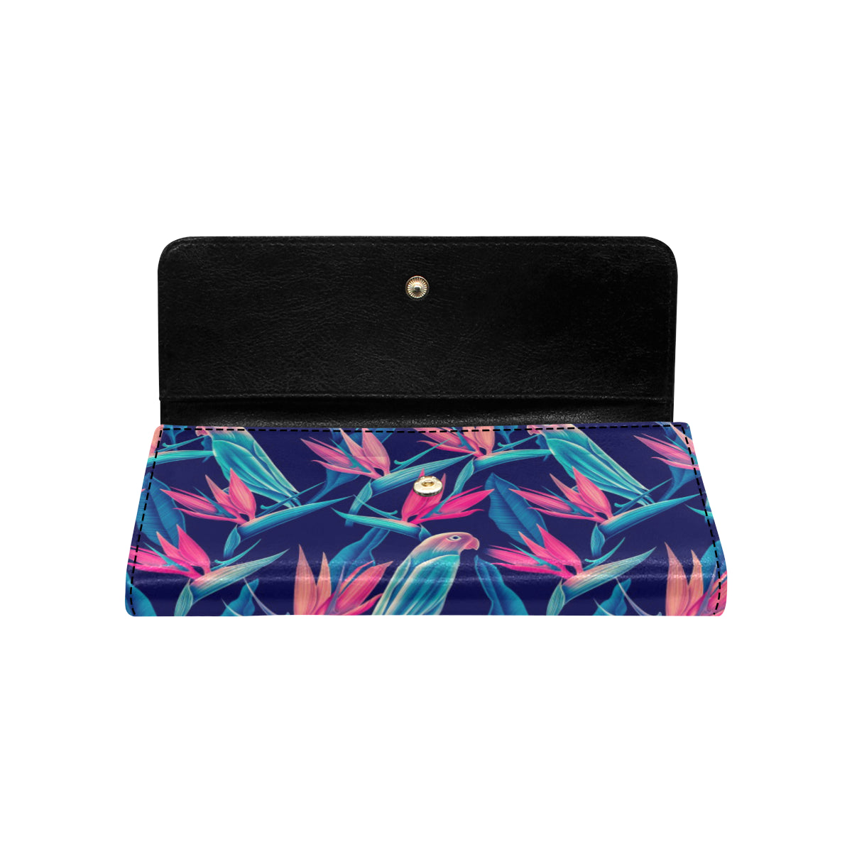 Tropical Flower Pattern Print Design TF024 Women's Trifold Wallet
