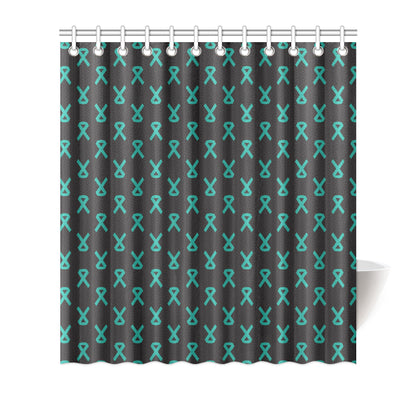 Ovarian cancer Pattern Print Design A01 Shower Curtain