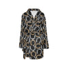 Horseshoe Print Design LKS305 Women's Fleece Robe