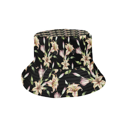 Lily Pattern Print Design LY05 Unisex Bucket Hat