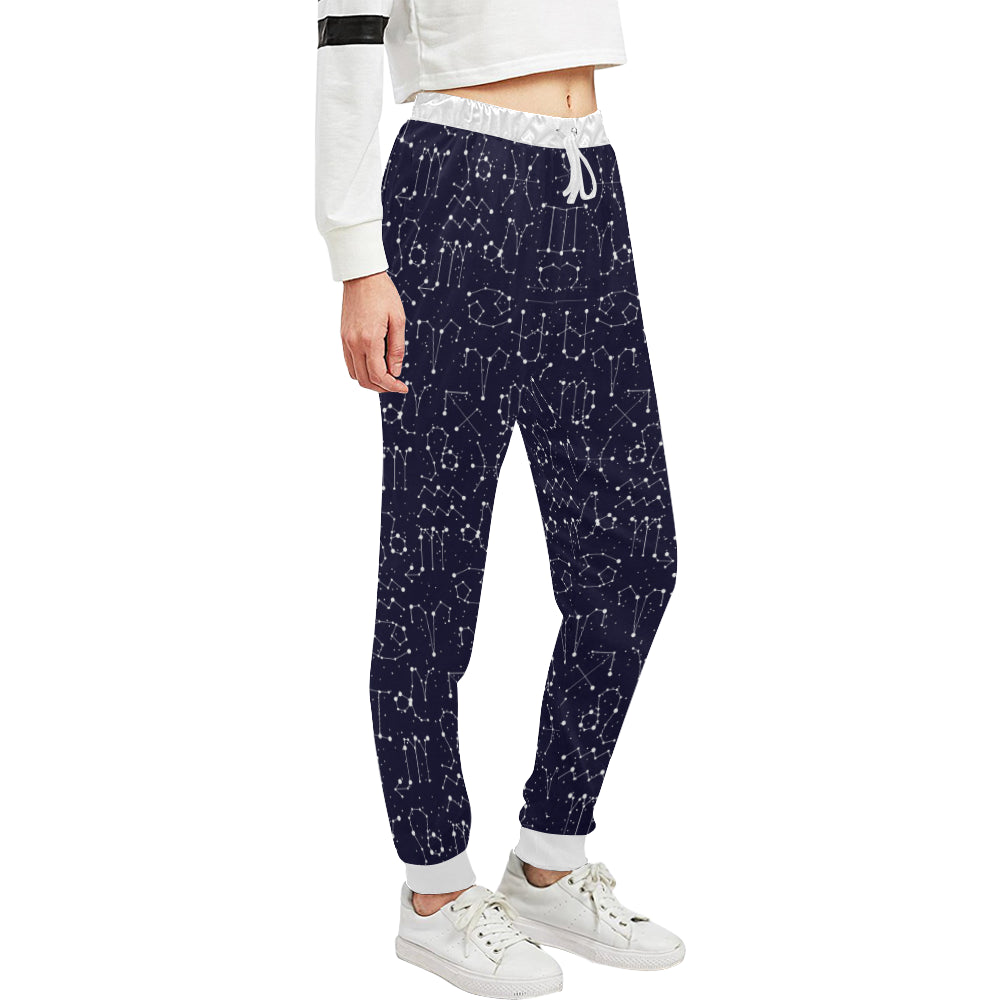 Zodiac Pattern Design Print Unisex Sweatpants