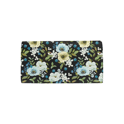 Anemone Pattern Print Design AM03 Women's Trifold Wallet