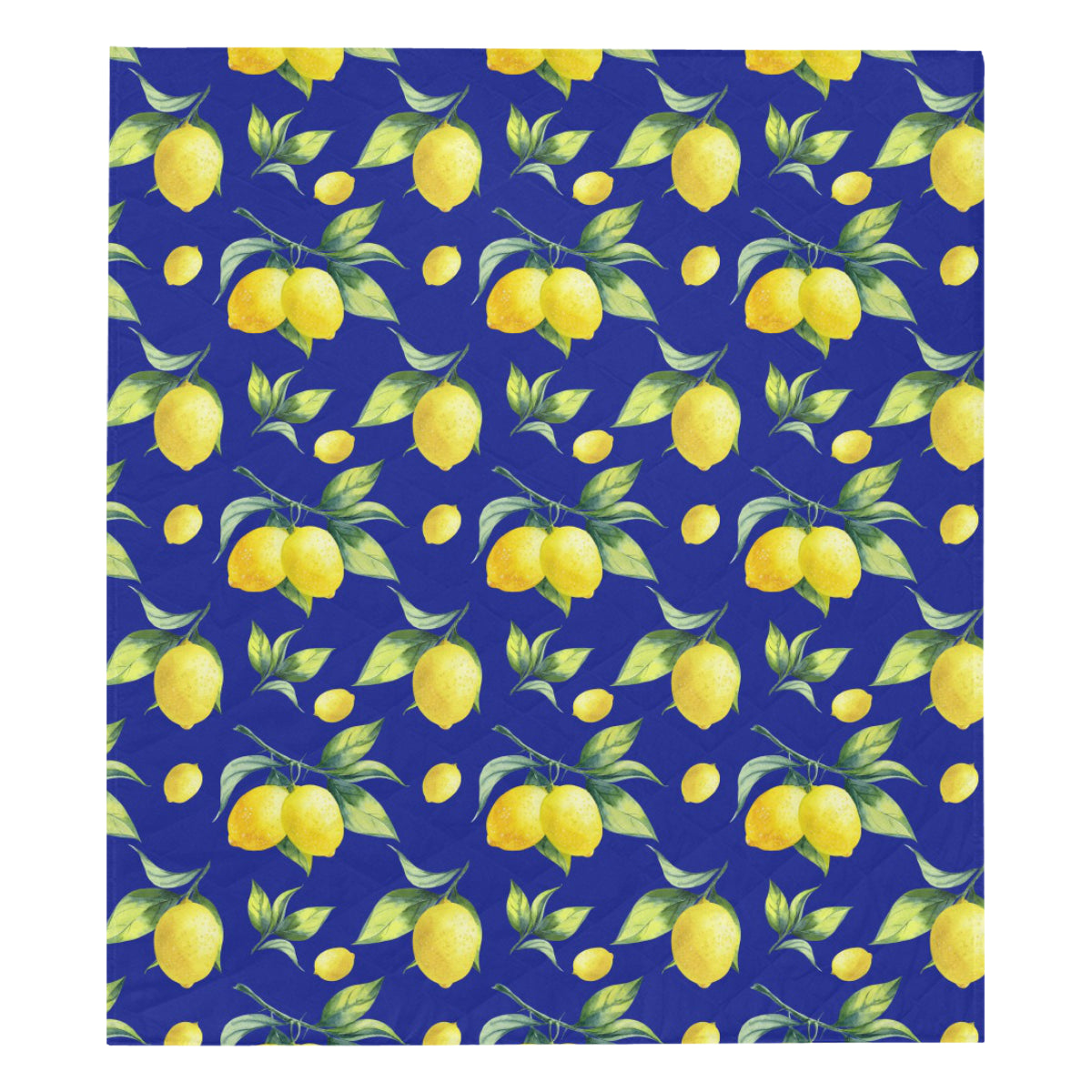 Lemon Pattern Print Design LM06 Premium Quilt