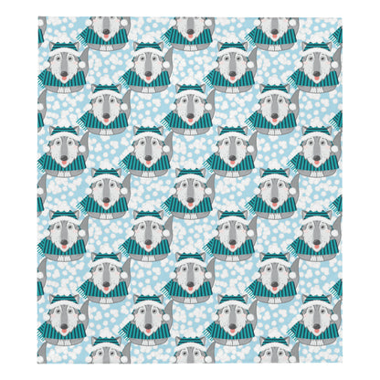 Alaskan Malamute Pattern Print Design 01 Premium Quilt