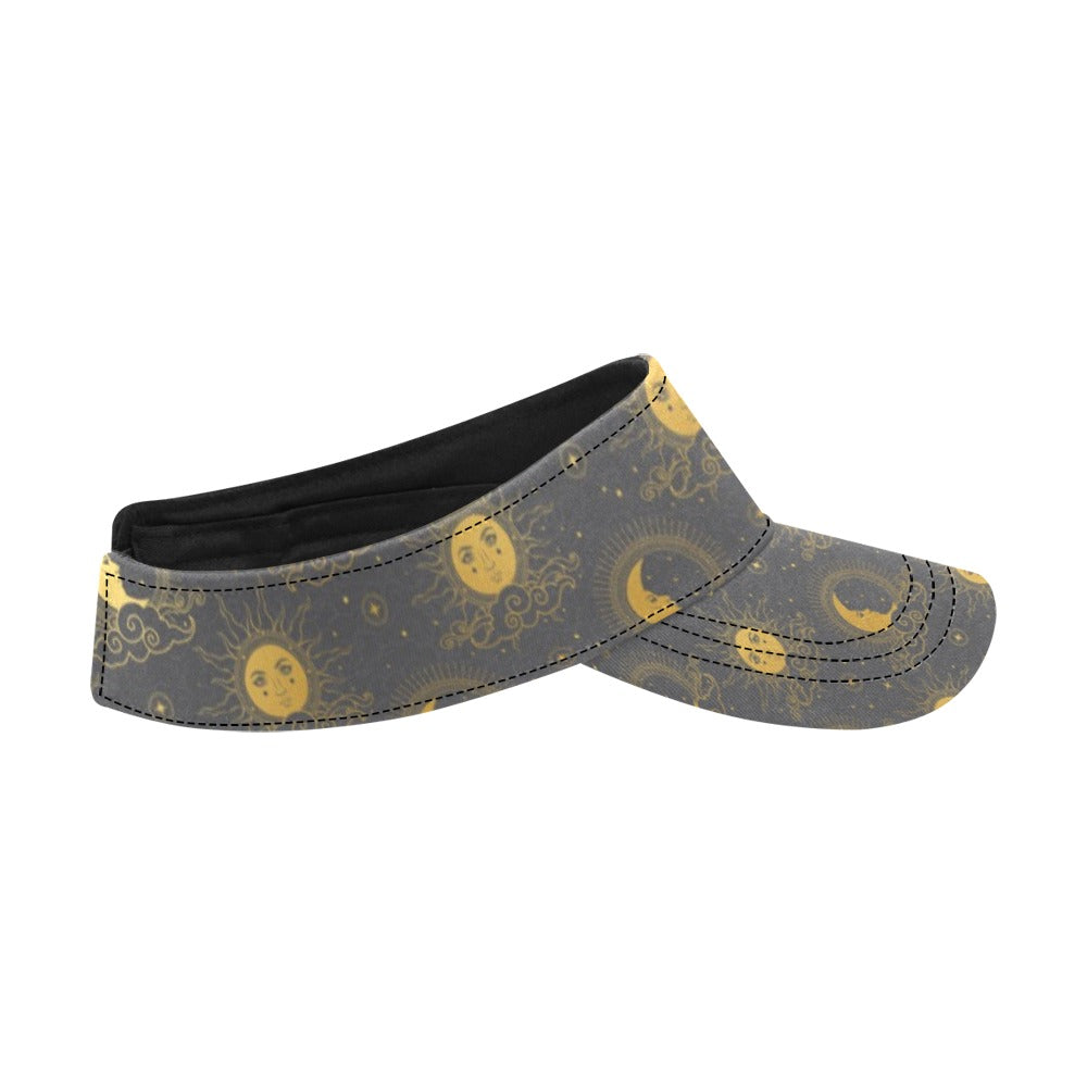 Sun Moon Print Design LKS305 Unisex Sun Visor
