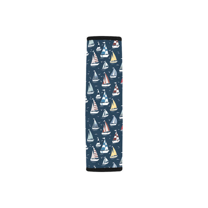 Sailboat Print Design LKS306 Car Seat Belt Cover