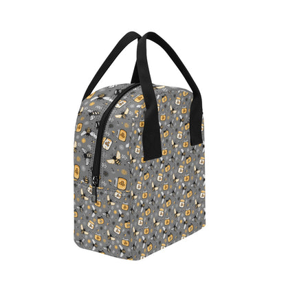 Honey Bee Print Design LKS301 Insulated Lunch Bag