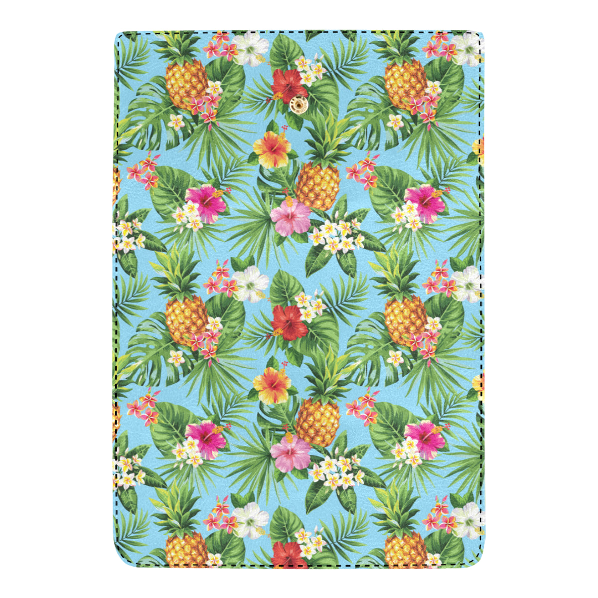 Pineapple Hawaiian flower Tropical Women's Trifold Wallet