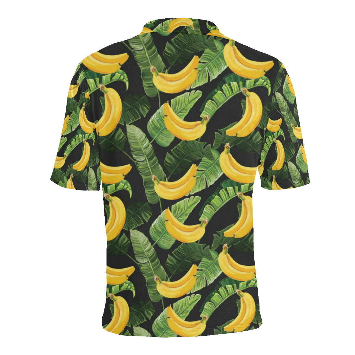Banana Pattern Print Design BA01 Men Polo Shirt