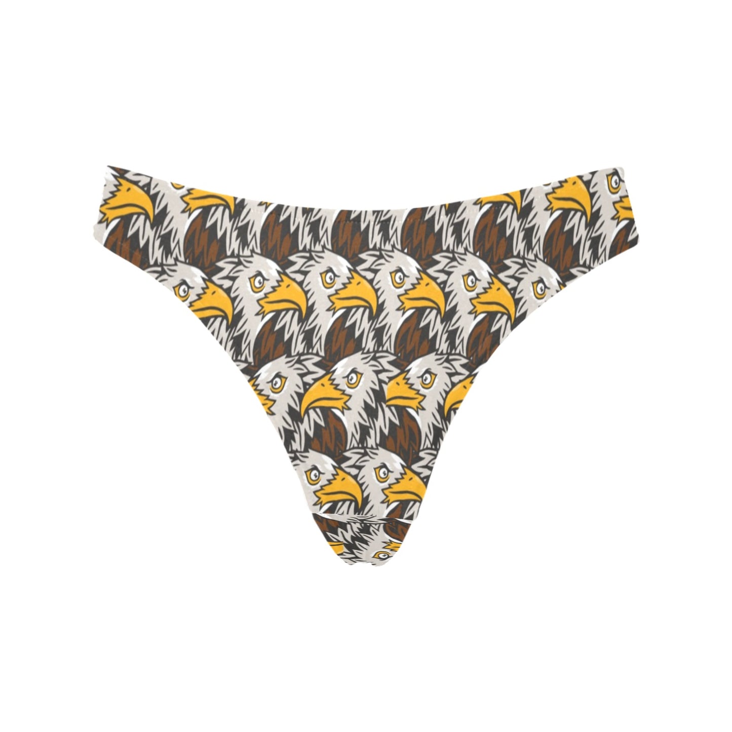 Eagles Head Pattern Women's Thongs