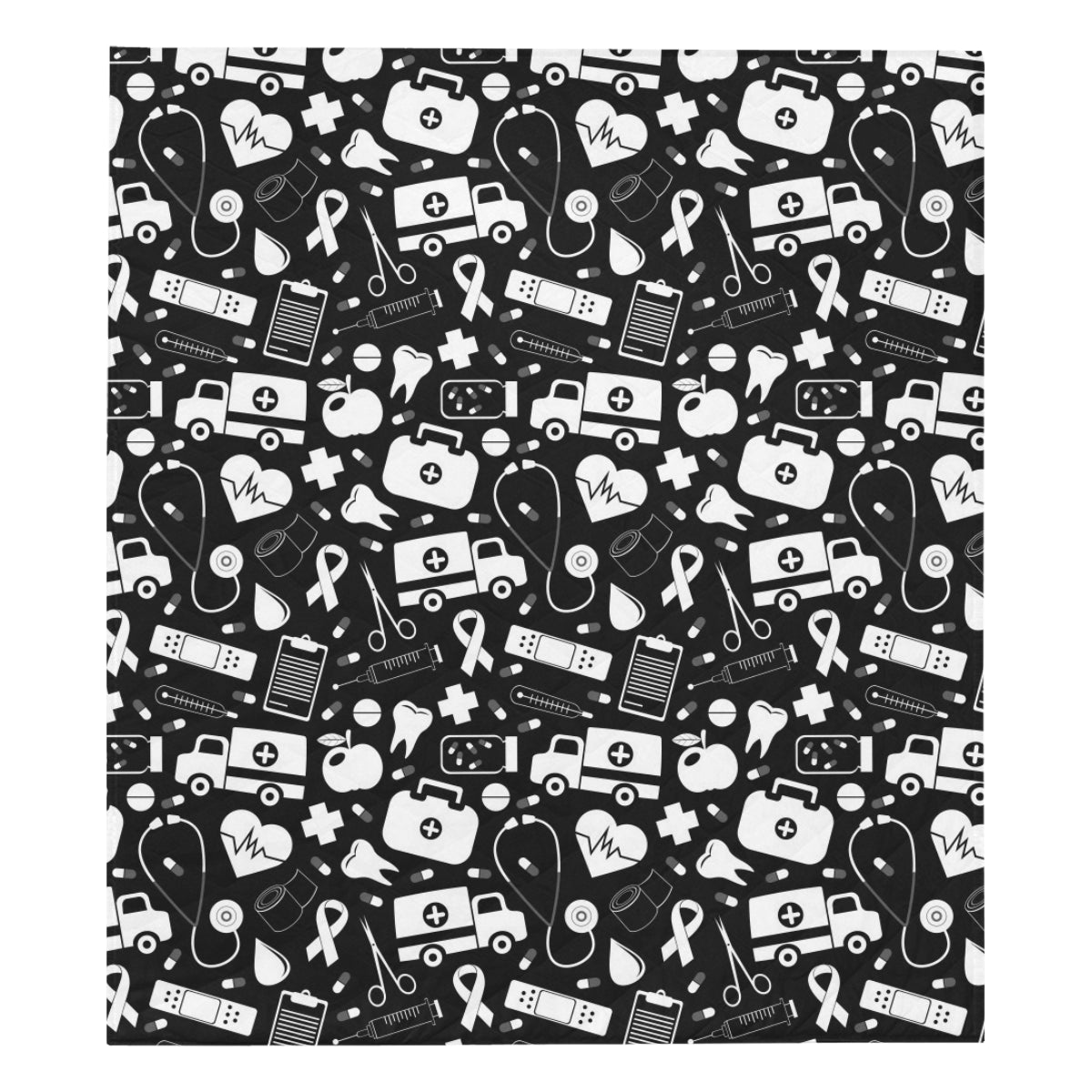 Medical Pattern Print Design 01 Premium Quilt
