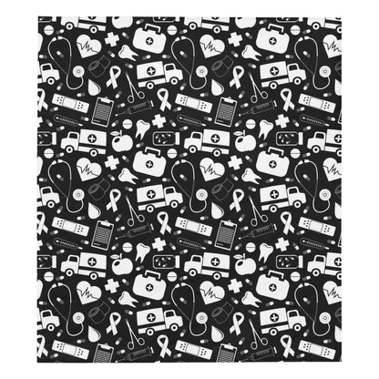 Medical Pattern Print Design 01 Premium Quilt