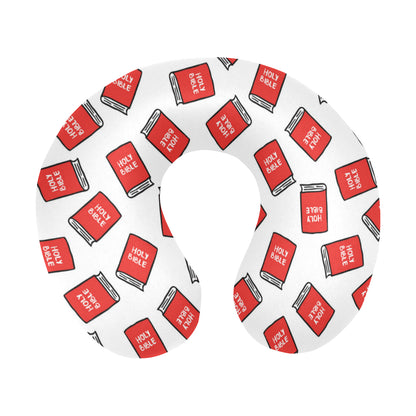 Bible Pattern Print Design 03 U-Shaped Travel Neck Pillow