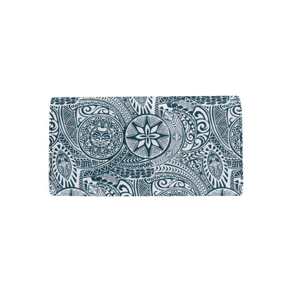 Polynesian Pattern Print Design A03 Women's Trifold Wallet