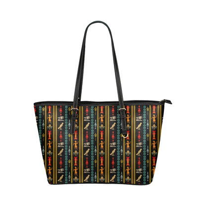 Eye of Horus Egypt Style Pattern Leather Tote Bag
