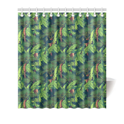 Rainforest Pattern Print Design A01 Shower Curtain