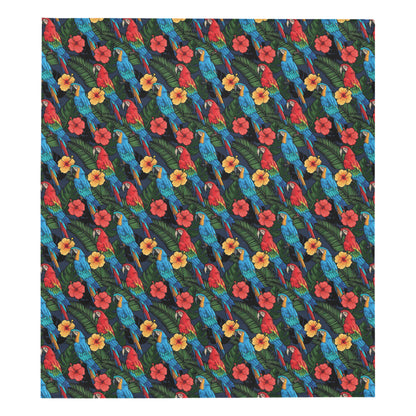 Parrot Pattern Print Design A01 Premium Quilt