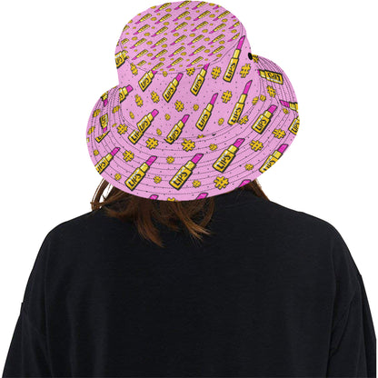 Lipstick Pattern Print Design LT03 Unisex Bucket Hat
